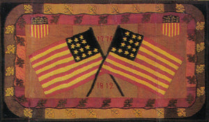 Crossed Flags and Oak Leaves 1812 (#191)