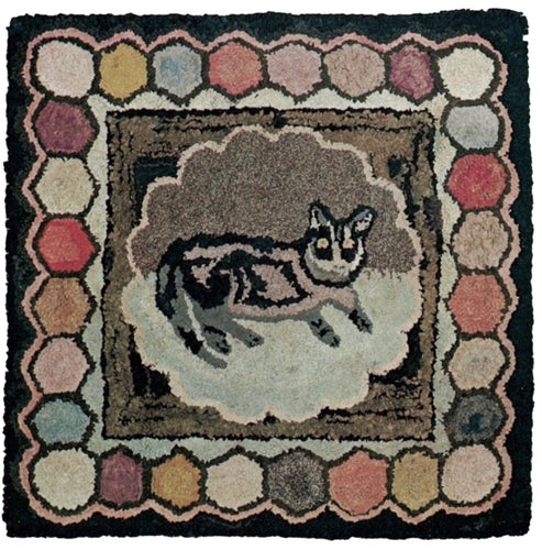 Cat on Mat with Hexagons (#6)