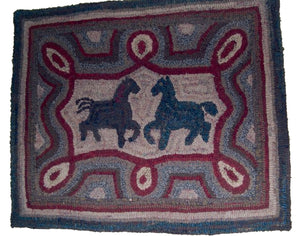 Horses in Geometric Border (#3)