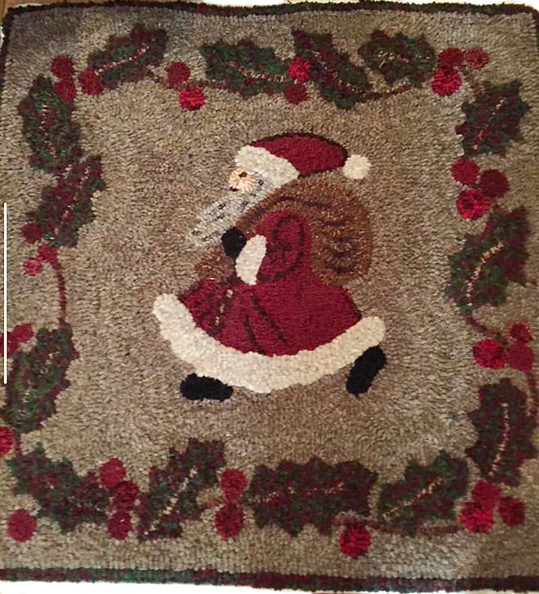 Santa Square (#30) – Black Sheep Wool Designs