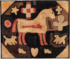 Horse, Dogs, Star, Heart and Boots 1870 (#420)