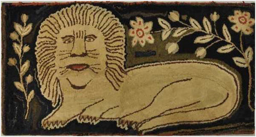 Recumbent Lion in Flowers (#391)